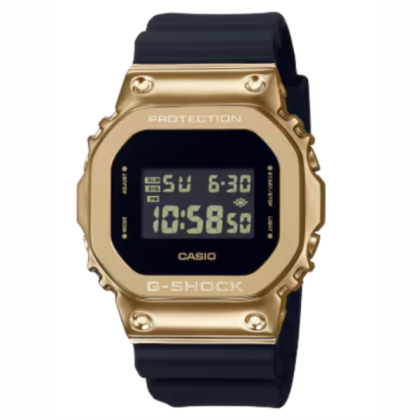 Casio G-Shock Black x Gold Series GM-5600G-9 Black Resin Band Men Sports Watch